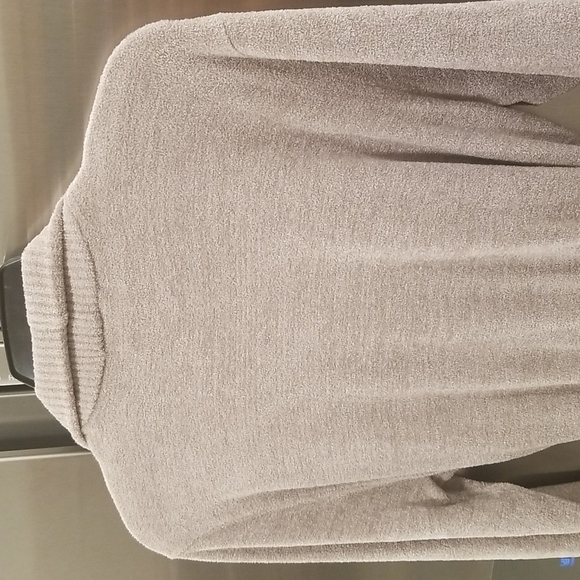 💕BAREFOOT DREAMS💕 CozyChic Drape Rib Cardigan Ultra Lite Beach Rock XL - Picture 13 of 15